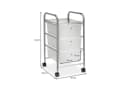 IDIMEX Beistellwagen GINA Badrollwagen 3 Schubladen transparent Bild 4