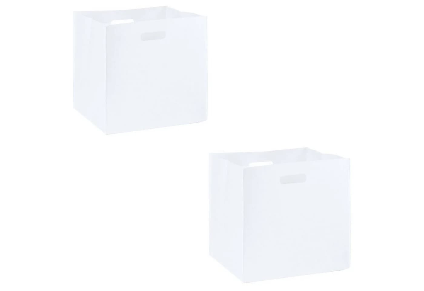 IDIMEX Aufbewahrungsbox FELT Set Stoff Aufbewahrungsbox aus Filz Regalkorb 2er Set 32x32cm - Bild 2