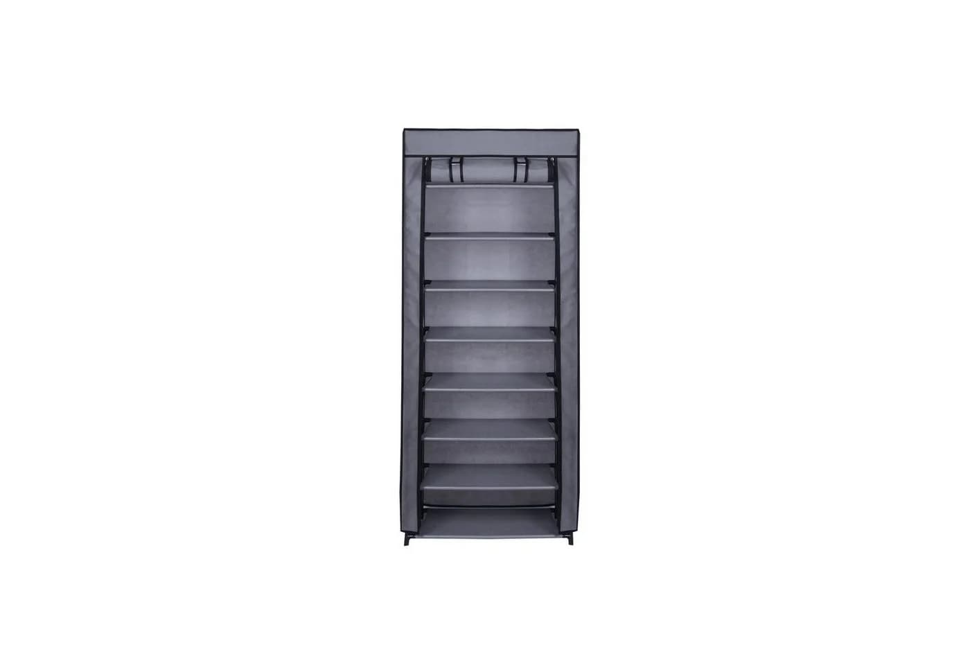 IDIMEX Schuhschrank TAMARA 8 Böden Anthrazit Stoffregal - Bild 4