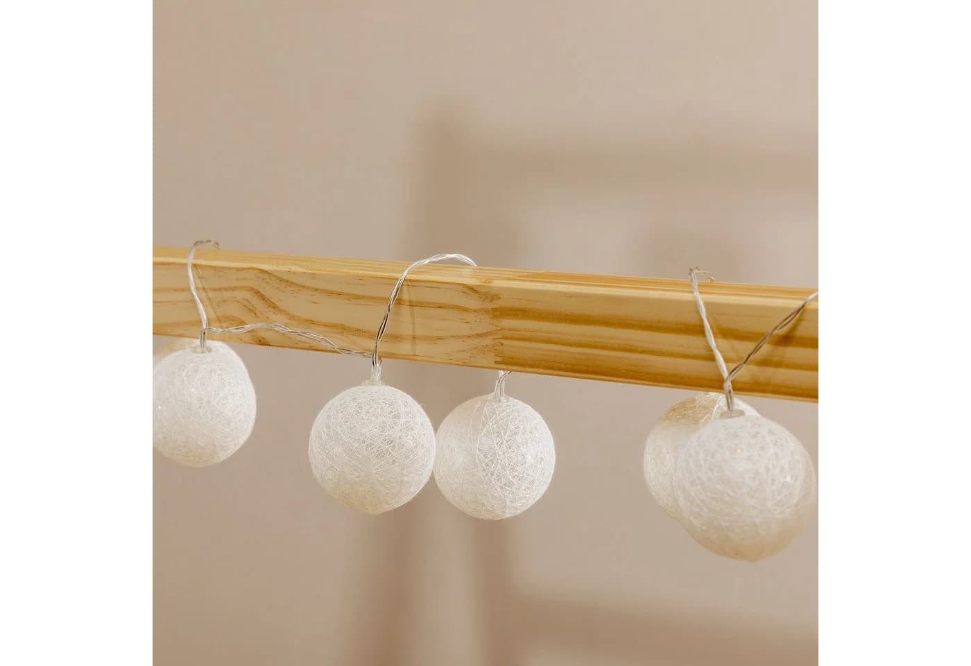 IDIMEX Lichterkette AMICI 20 Kugeln LED warmweiß weiß - Bild 4