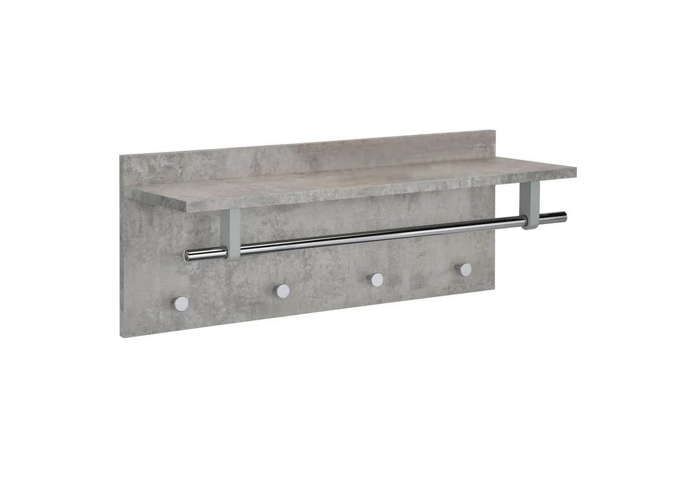 IDIMEX Garderobenhalter ULF Wandgarderobe Betonoptik mit 4 Haken - Bild 3