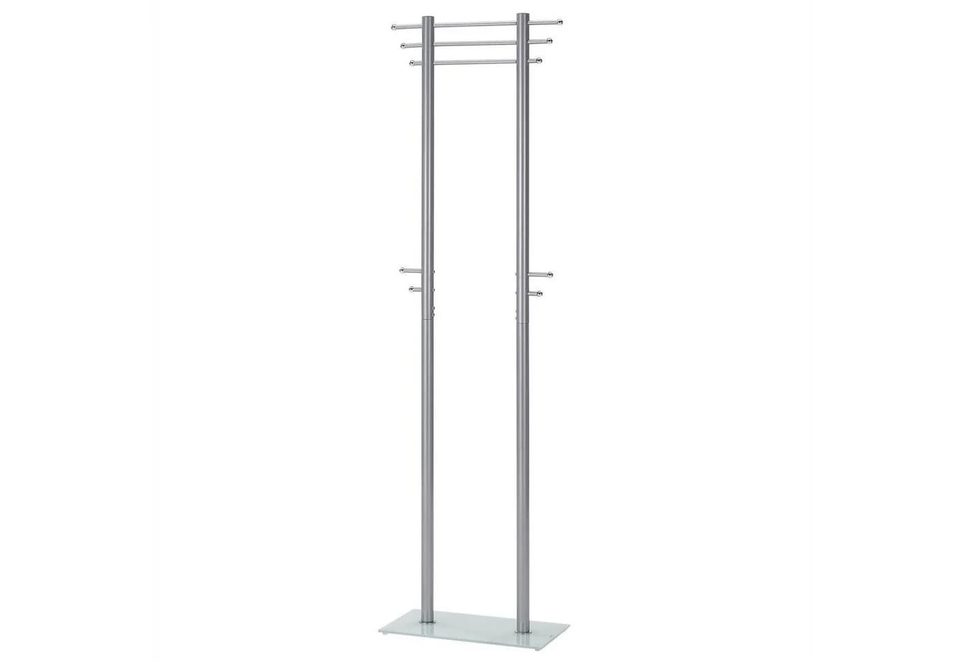 IDIMEX Kleiderständer TARIS Garderobe 3 Stangen 10 Haken Grau - Bild 2