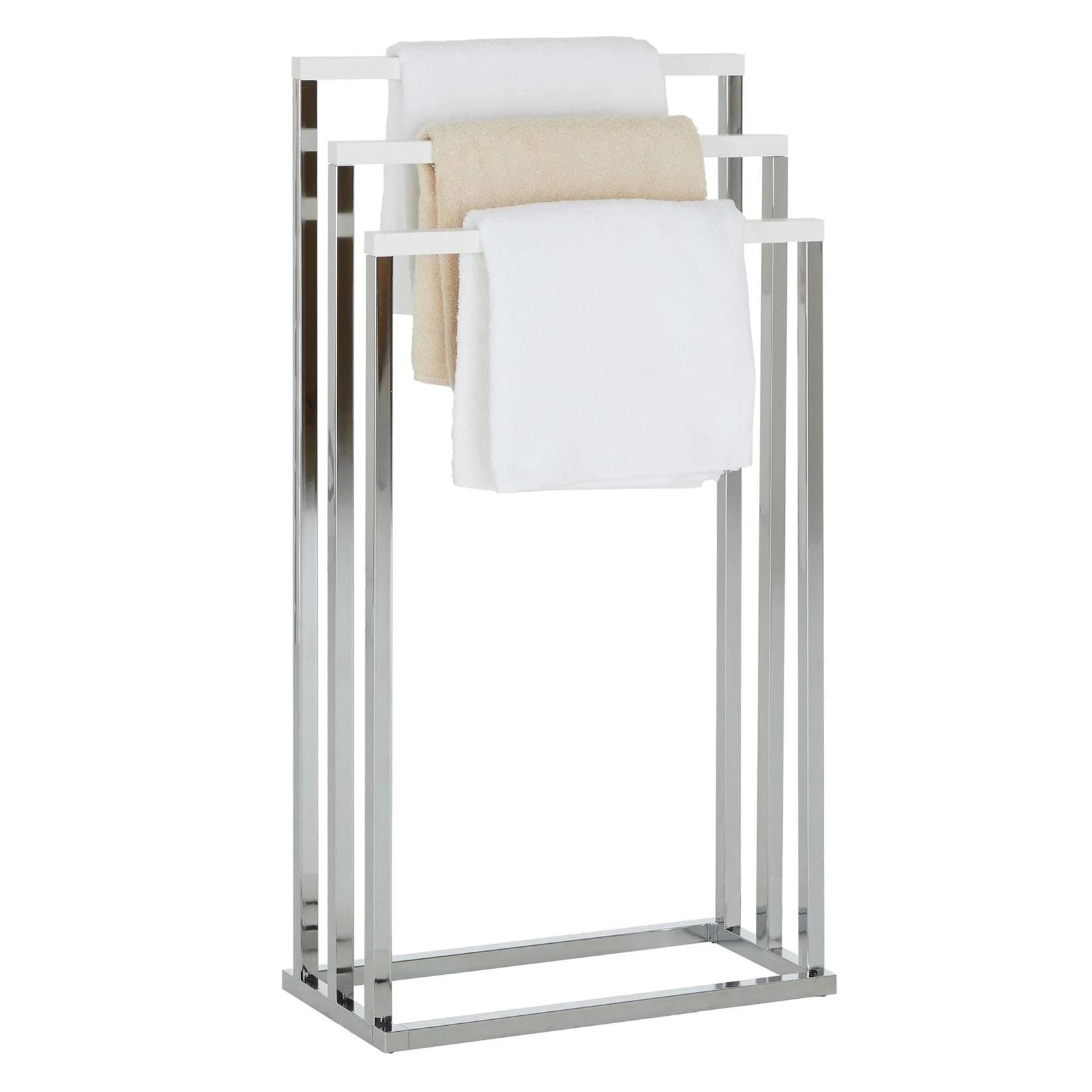 IDIMEX Handtuchhalter EDOARDO Silber Chrom Kiefer