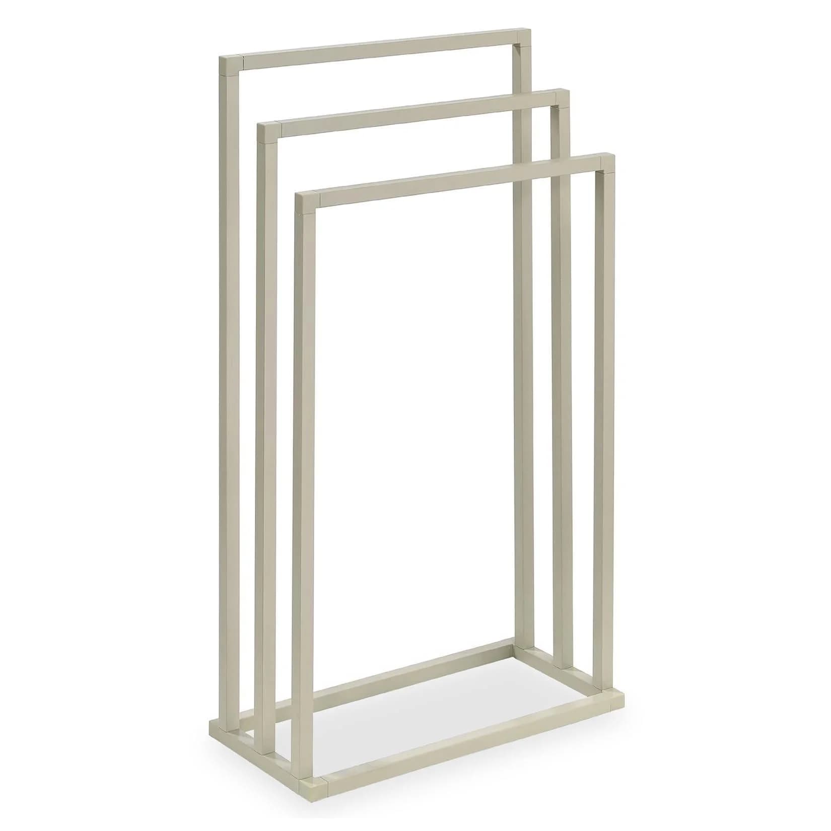 IDIMEX Handtuchständer KUNO Freistehend 3 Stangen Metall Beige