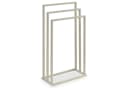 IDIMEX Handtuchständer KUNO Freistehend 3 Stangen Metall Beige Bild 3