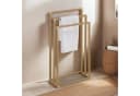 IDIMEX Handtuchständer KUNO Freistehend 3 Stangen Metall Gold Bild 2