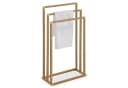IDIMEX Handtuchständer KUNO Freistehend 3 Stangen Metall Gold Bild 3