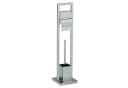 IDIMEX Toilettenpapierhalter TOMA WC Garnitur Silber Bild 2