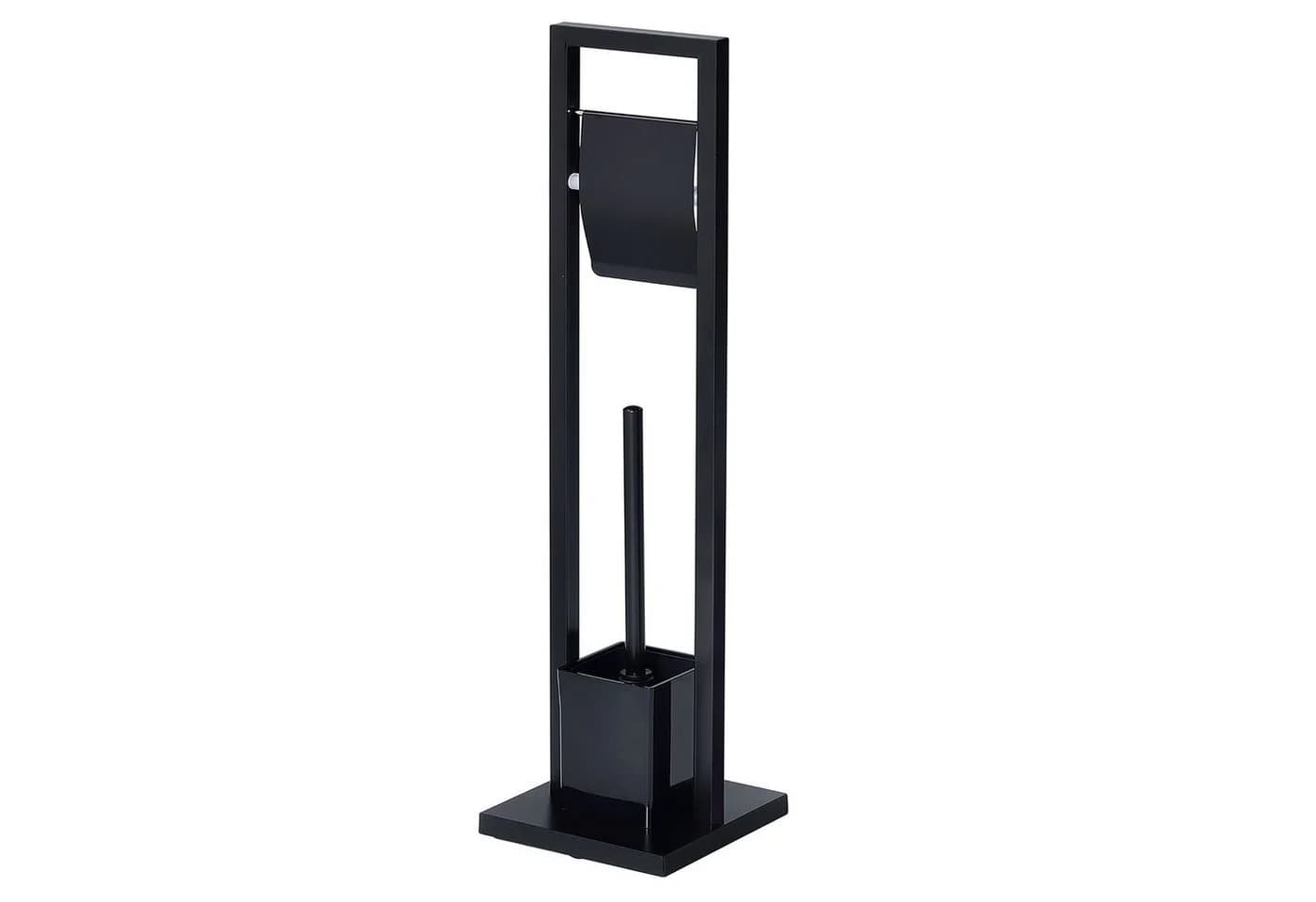 IDIMEX Toilettenpapierhalter TOMA WC Garnitur Schwarz Metall - Bild 2