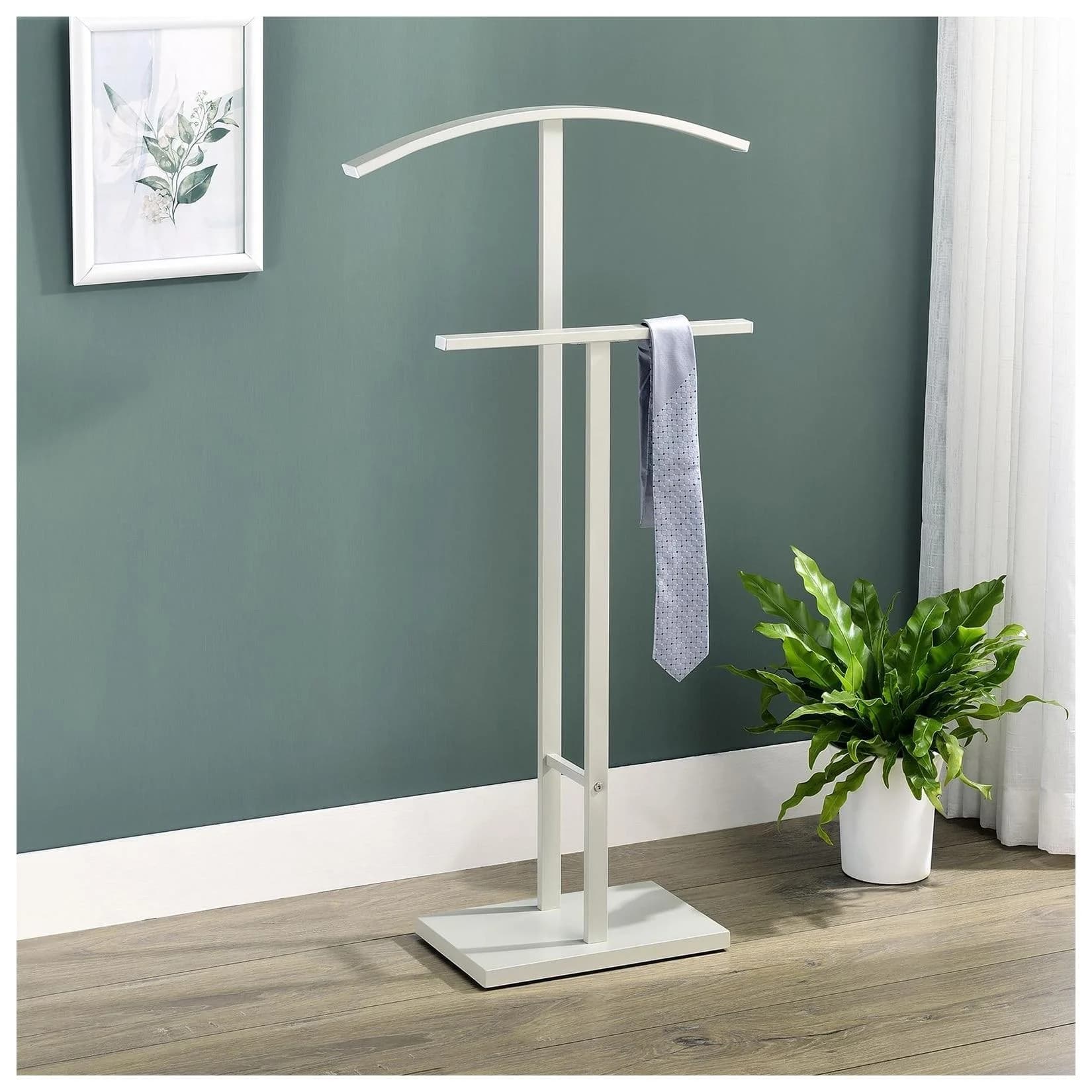 IDIMEX Herrendiener SCOTT Stummer Diener mit Hosenbühel Metall beige