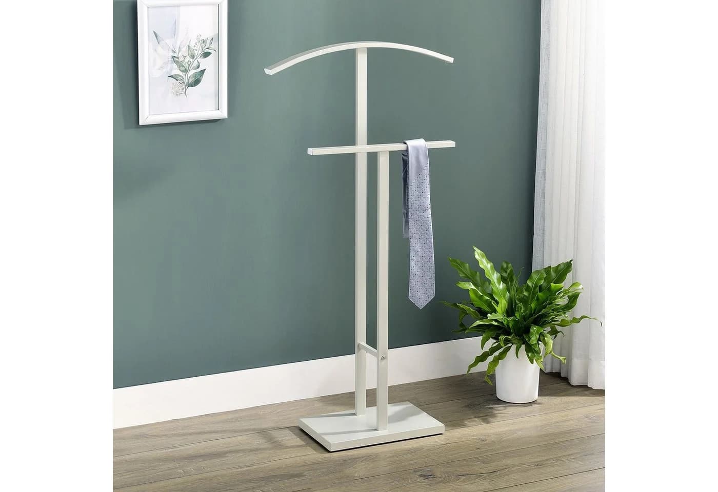 IDIMEX Herrendiener SCOTT Stummer Diener mit Hosenbühel Metall beige - Bild 2