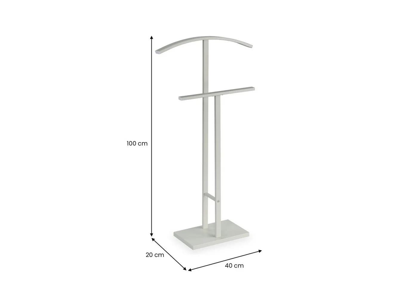IDIMEX Herrendiener SCOTT Stummer Diener mit Hosenbühel Metall beige - Bild 4