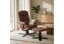 IDIMEX Relaxsessel CHARLY mit Hocker, TV-Sessel neigungsverstellbar braun Bild 2