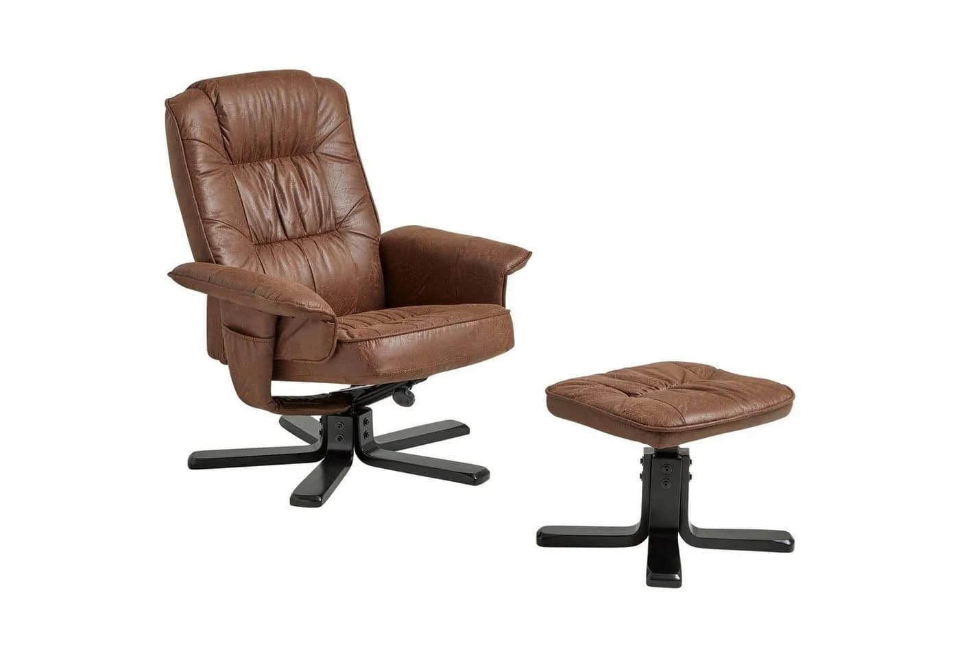 IDIMEX Relaxsessel CHARLY mit Hocker, TV-Sessel neigungsverstellbar braun - Bild 4