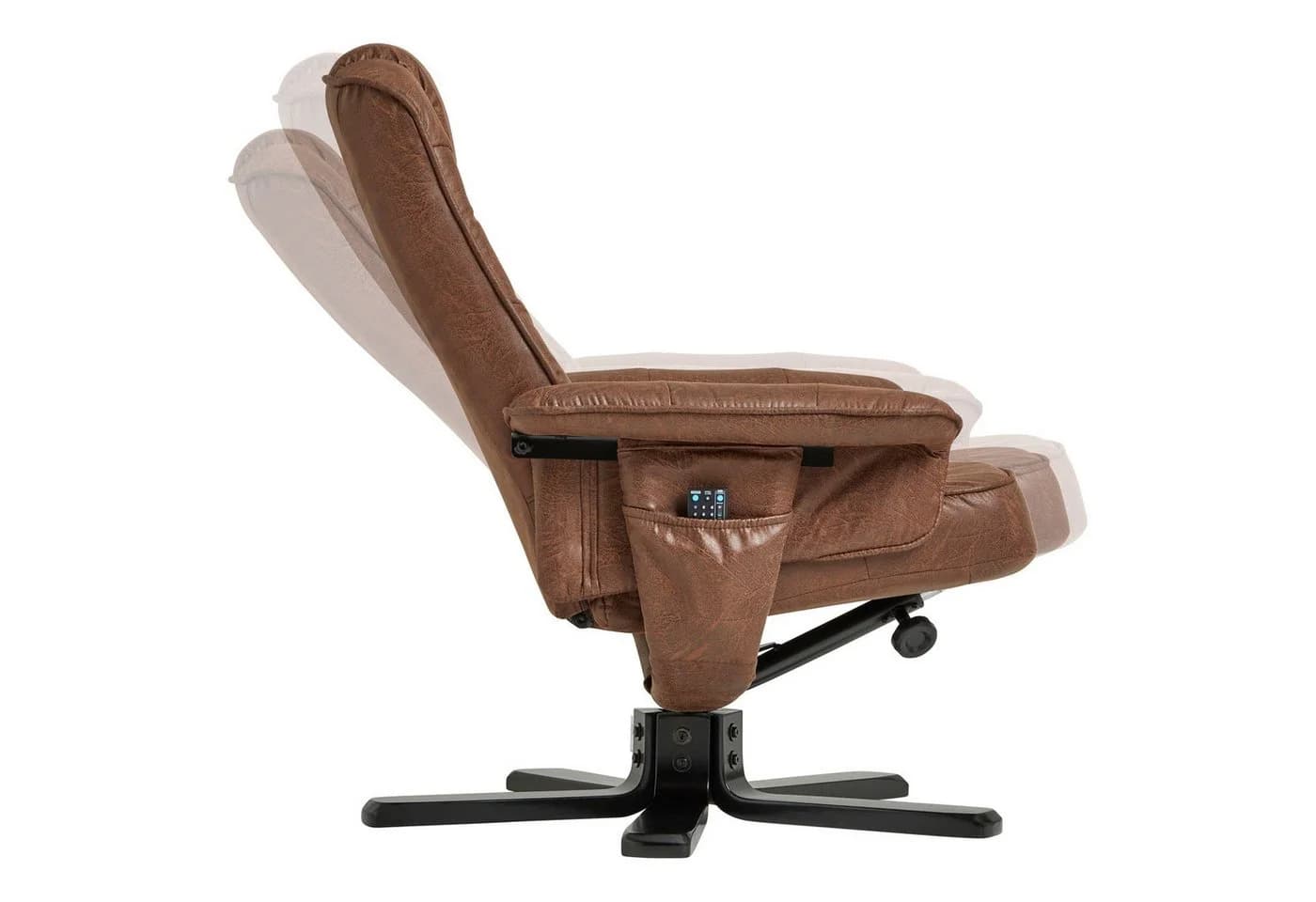 IDIMEX Relaxsessel CHARLY mit Hocker, TV-Sessel neigungsverstellbar braun - Bild 5
