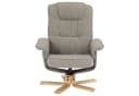 IDIMEX Relaxsessel CHARLY grau mit Hocker neigungsverstellbar Bild 4