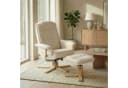 IDIMEX Relaxsessel CHARLY Beige mit Hocker neigungsverstellbar Bild 2