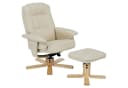 IDIMEX Relaxsessel CHARLY Beige mit Hocker neigungsverstellbar Bild 4