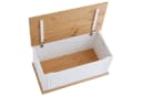 IDIMEX Sitztruhe BRISTOL Truhenbank Weiß/Braun Massivholz Landhausstil Bild 5