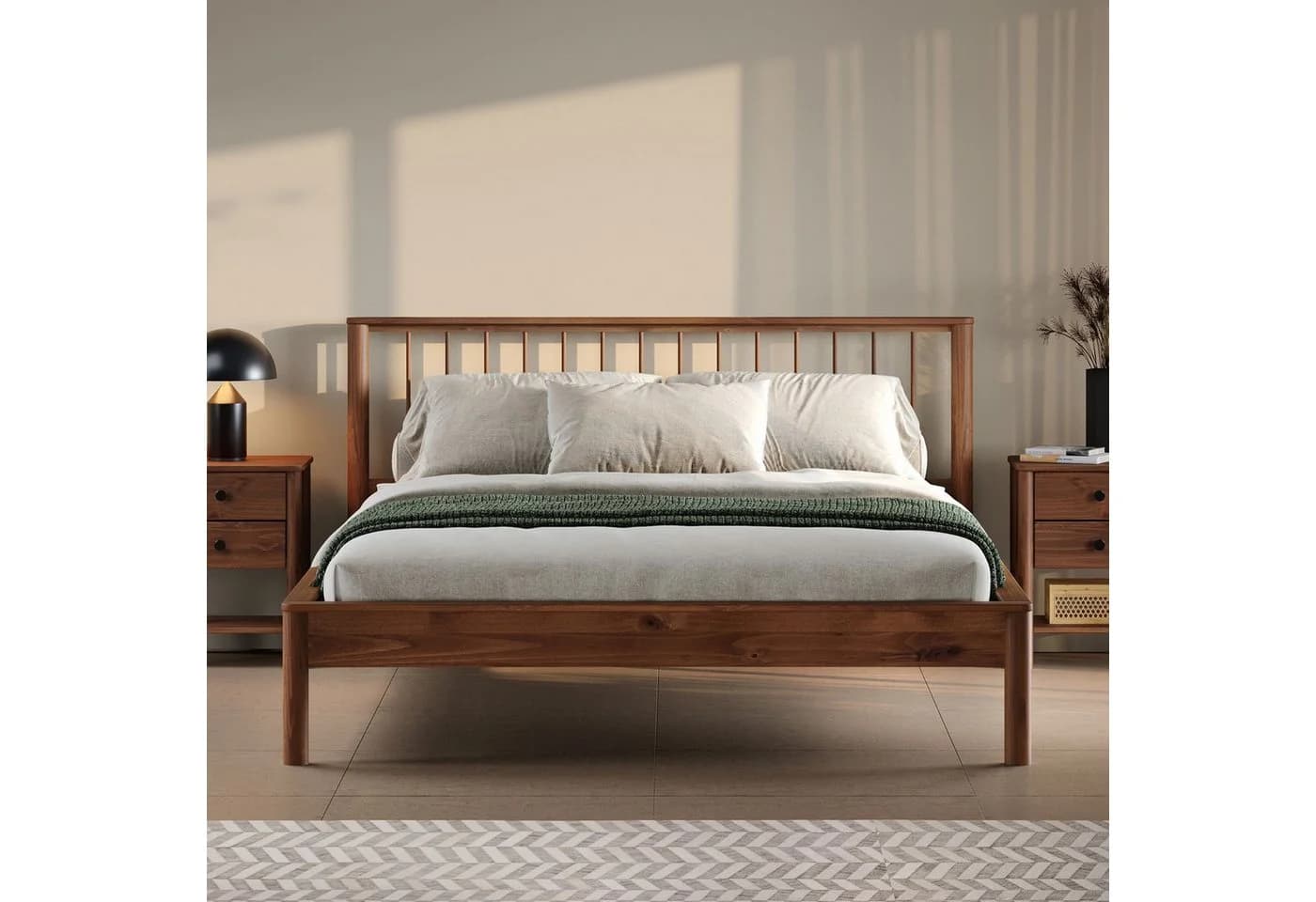 IDIMEX Massivholzbett APOANA Doppelbett 140x200 Kastanie mit Lattenrost - Bild 2