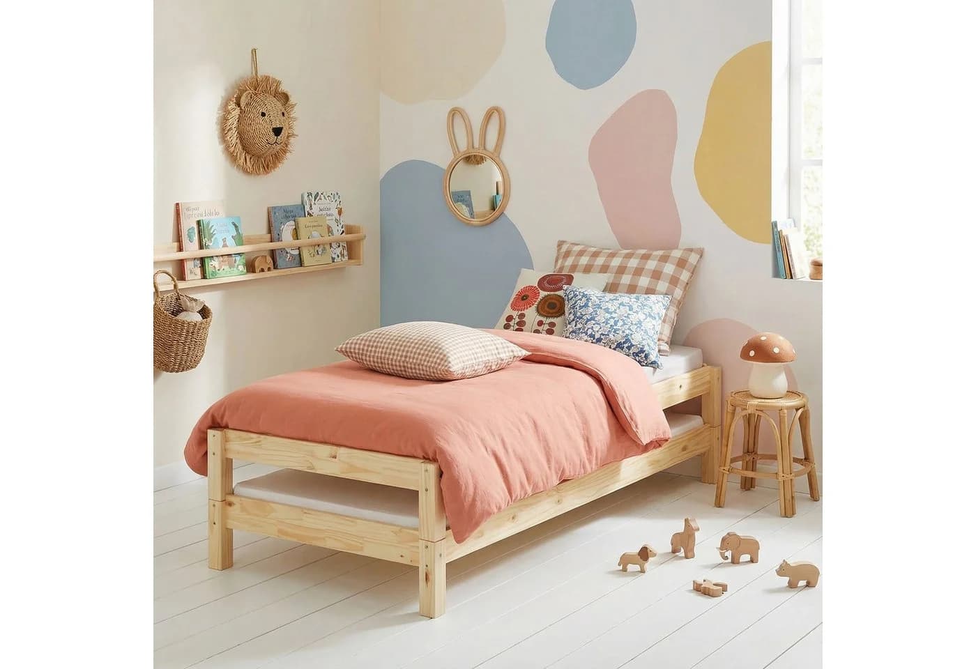 IDIMEX Funktionsbett RINO Stapelbett aus Massivholz Natur - Bild 2