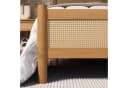 IDIMEX Massivholzbett CEFIRA Doppelbett 160x200 cm Massivholz Rattangeflecht Eiche Bild 5