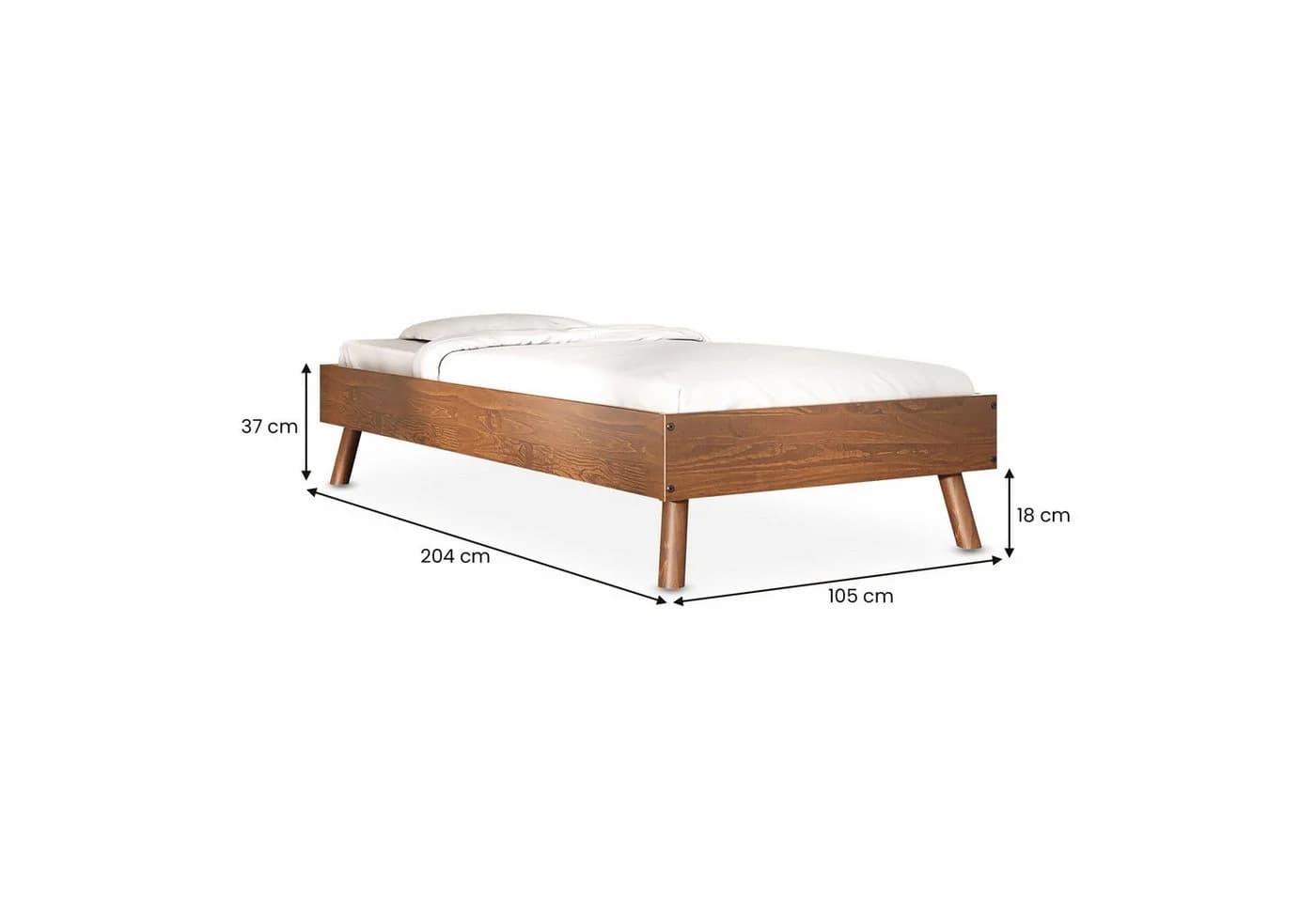 IDIMEX Futonbett KARRI Einzelbett Massivholz Kastanie - Bild 5