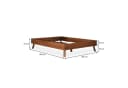 IDIMEX Futonbett KARRI Massivholzbett 140x190cm Kastanienfarbe Bild 4