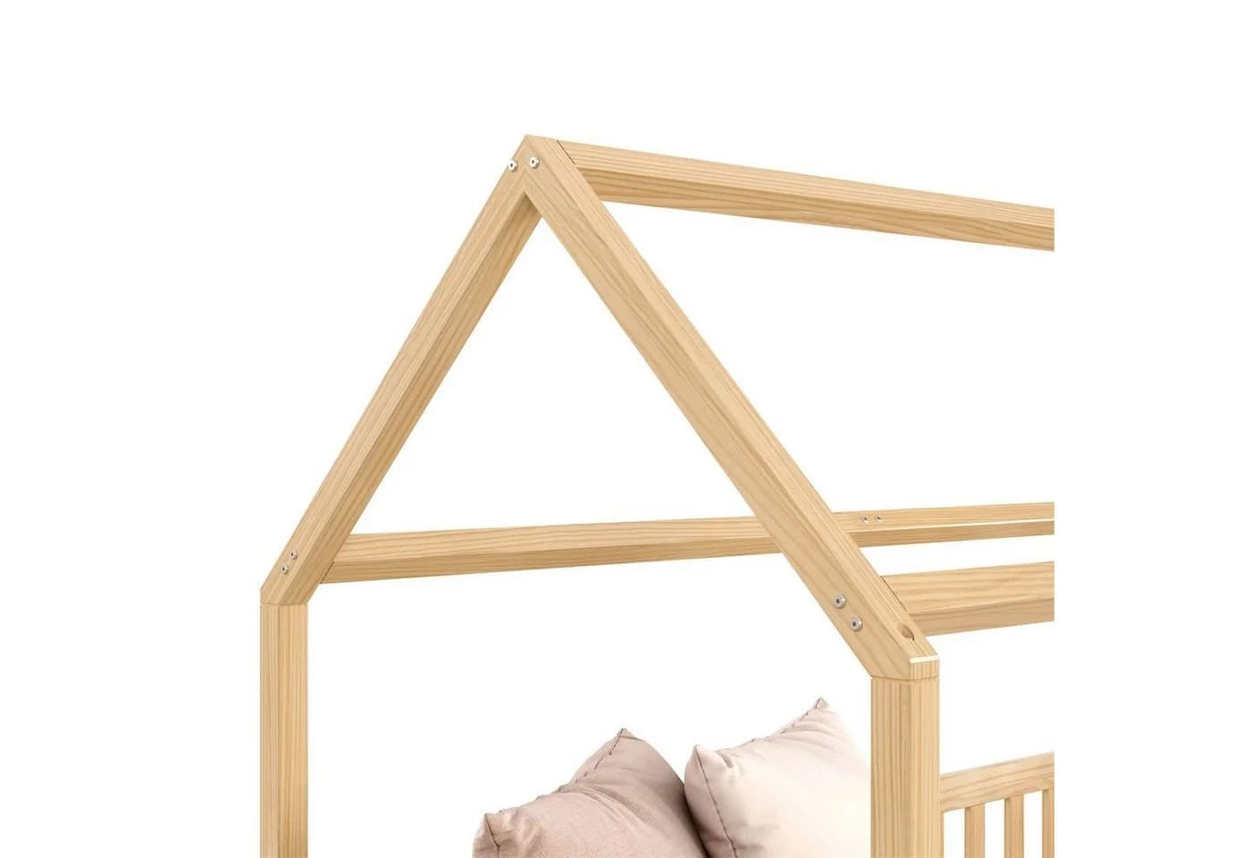 IDIMEX Kinderbett NINA Hausbett Montessori Kiefer Natur Tipi - Bild 4