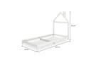 IDIMEX Kinderbett LIZ 90x200 cm Montessori Bodenbett Massivholz Weiß Bild 5