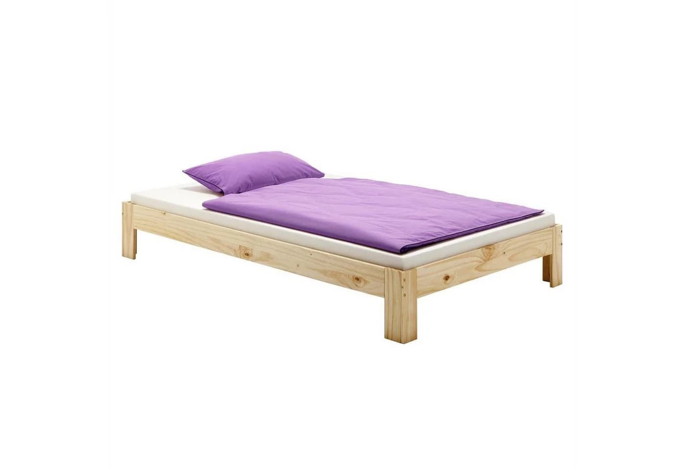 IDIMEX Futonbett THOMAS Kiefer massiv natur lackiert