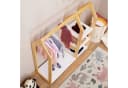IDIMEX Kinderkleiderschrank SALLY Garderobe Haus Design 4 Ablagen Weiß/Natur Bild 3