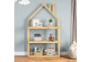 IDIMEX Kinderregal LENISE Hausform Natur Massivholz Kiefer Bild 1