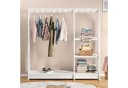 IDIMEX Kinderkleiderschrank SALLY Weiß Kiefernholz 4 Ablagen Bild 1