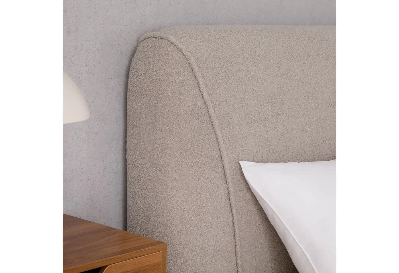 IDIMEX Polsterbett PATERNA Doppelbett 180x200 cm grau - Bild 3