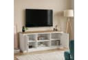 IDIMEX Lowboard BOLTON TV Weiß/Braun Massivholz Landhausstil Bild 1
