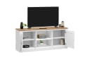 IDIMEX Lowboard BOLTON TV Weiß/Braun Massivholz Landhausstil Bild 4