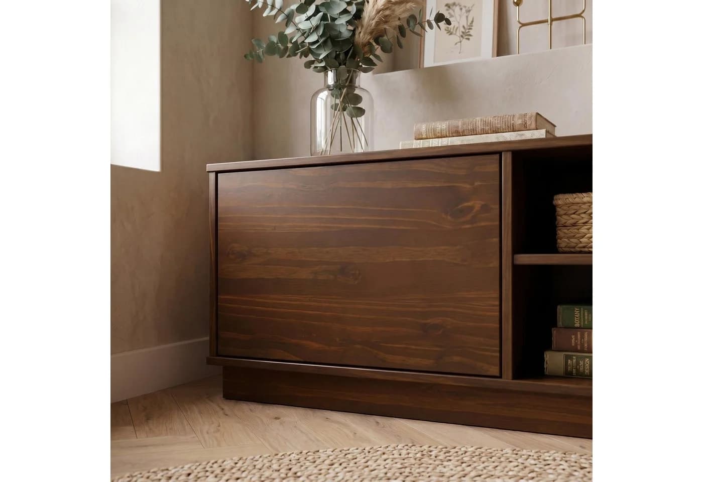 IDIMEX Lowboard MAITE Massivholz Nussbaum Finish 170 cm - Bild 4