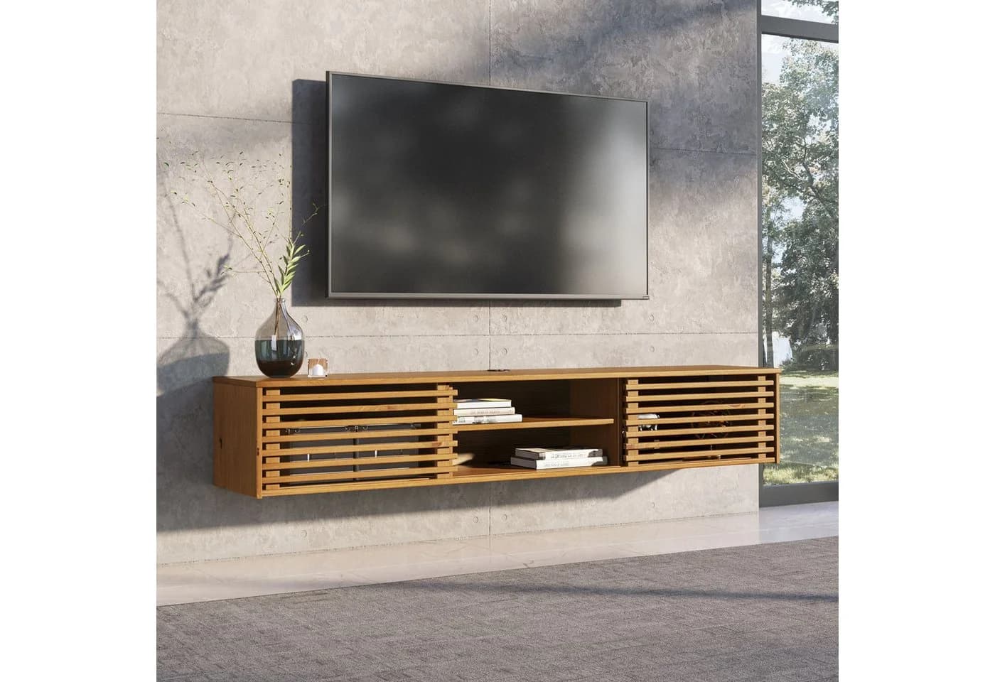 IDIMEX Lowboard RIAN Massivholz Eiche Finish Modern