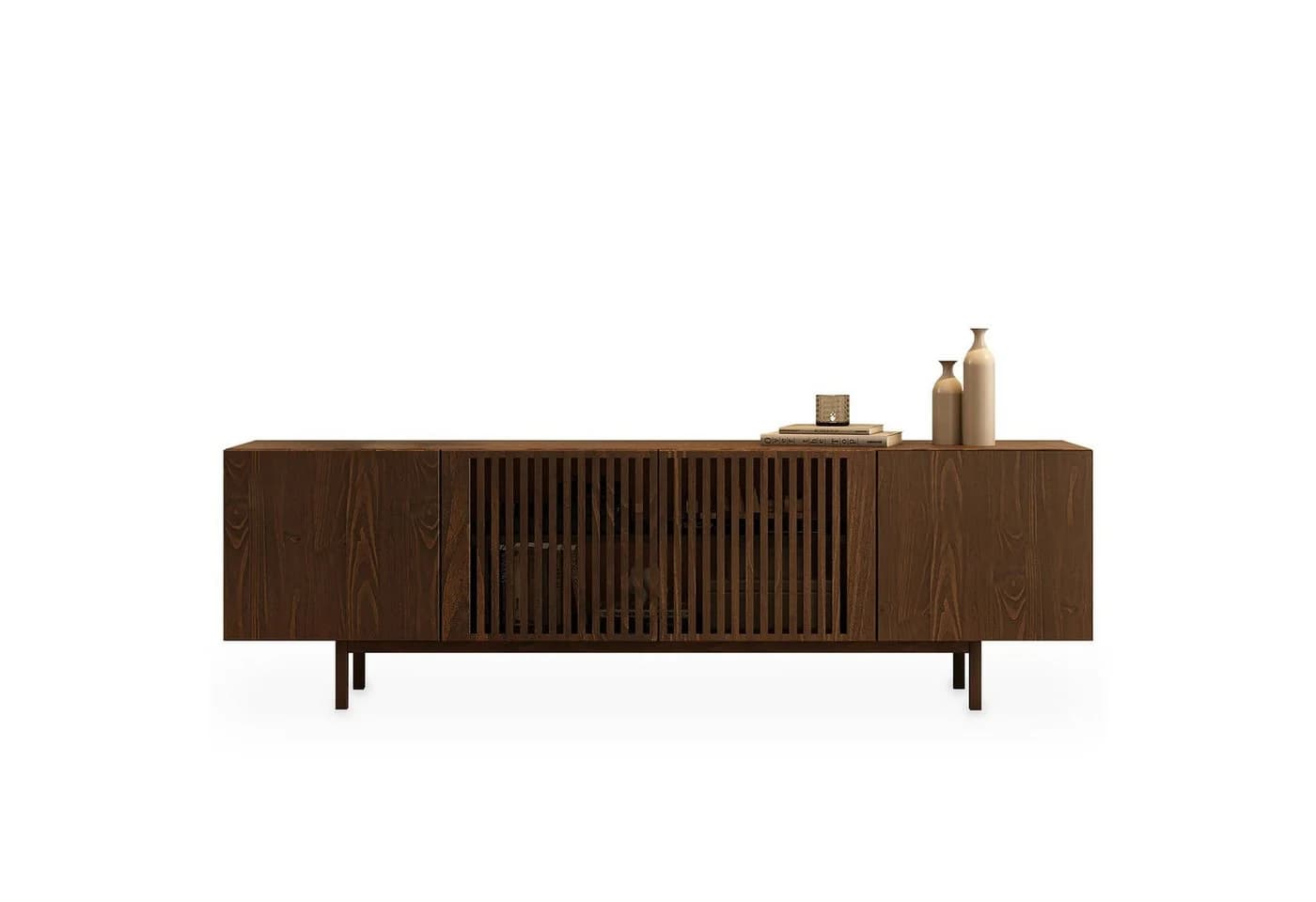 IDIMEX Lowboard LINN Nussbaum Finish Massivholz - Bild 5