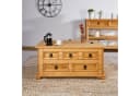 IDIMEX Truhentisch TEQUILA Kiefer Massivholz 5 Schubladen Mexico Stil Bild 3