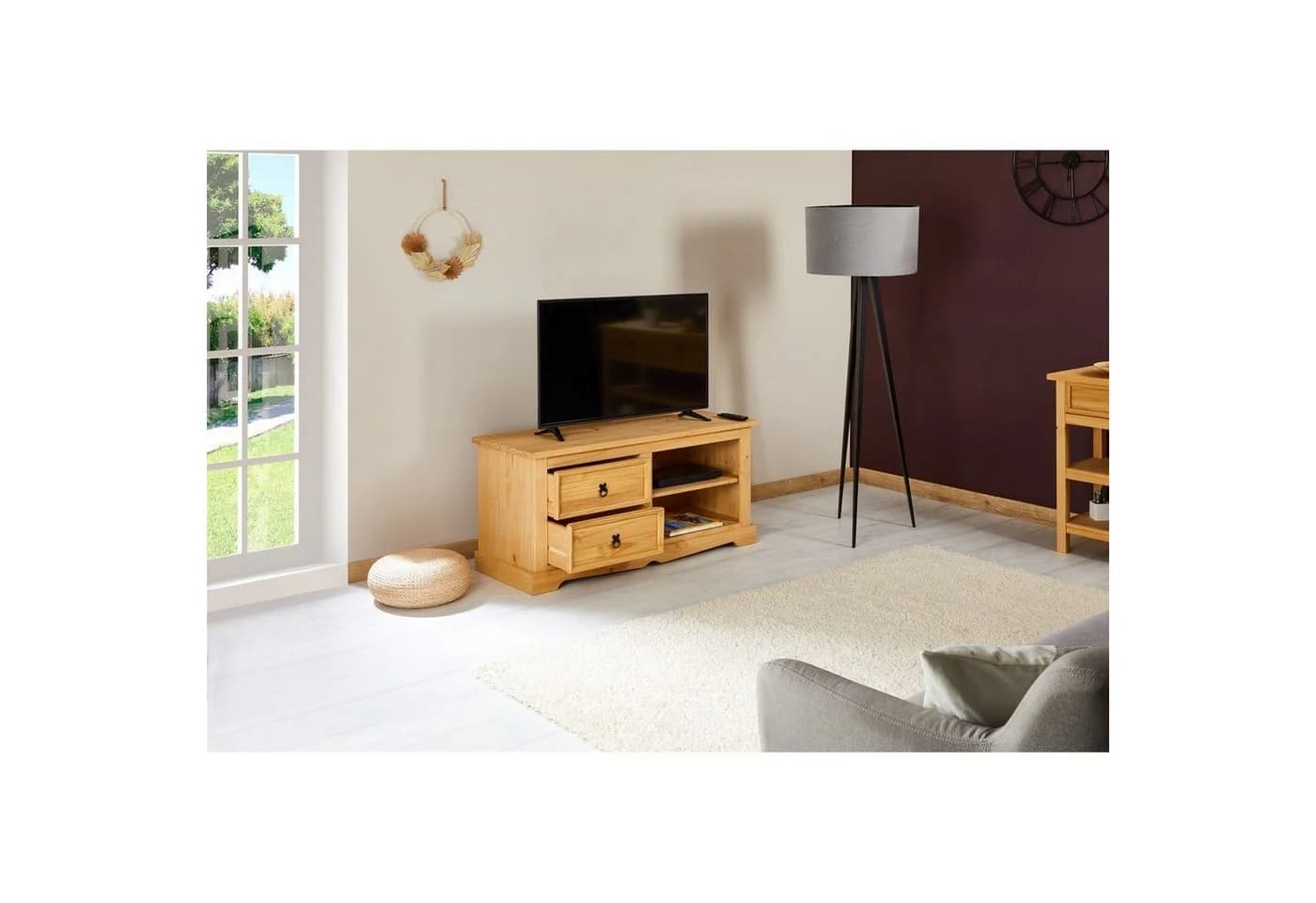IDIMEX Lowboard TEQUILA TV Bank Massivholz Landhausstil