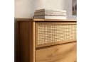IDIMEX Kommode CEFIRA Massivholz 6 Schubladen Rattan Eiche Finish Bild 4