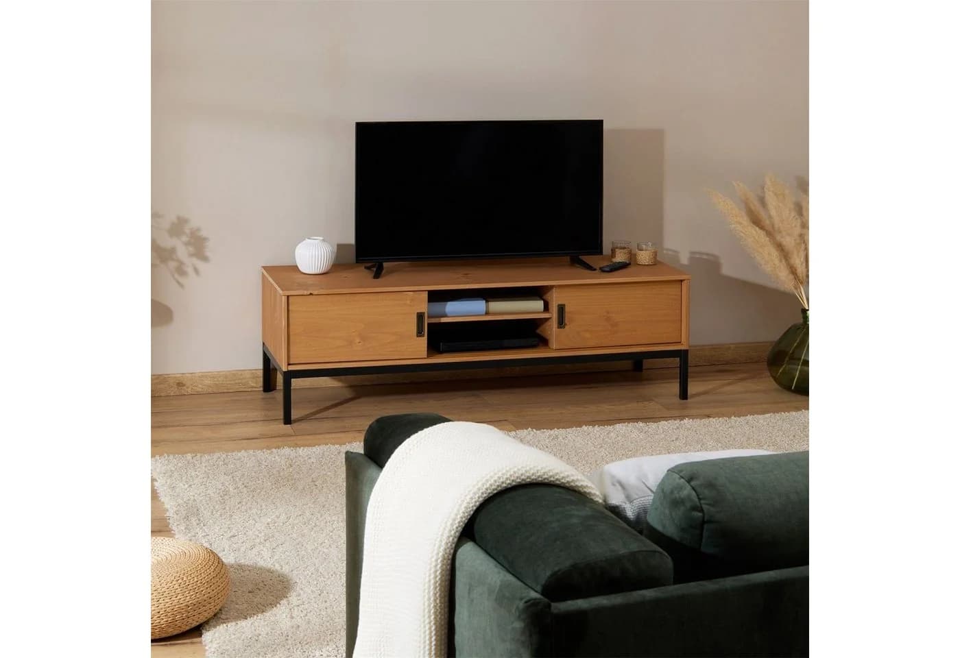 IDIMEX Lowboard SELMA Lowboard TV Möbel Tisch Schrank Fernsehtisch Fernsehschrank Industrial