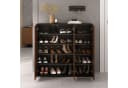 IDIMEX Schuhschrank MIRAN 3 Türen Schwarz/Kastanie Finish Bild 3