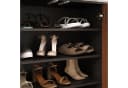 IDIMEX Schuhschrank MIRAN 3 Türen Schwarz/Kastanie Finish Bild 4