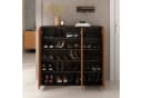IDIMEX Schuhschrank MIRAN 3 Türen Schwarz/Eiche Bild 3