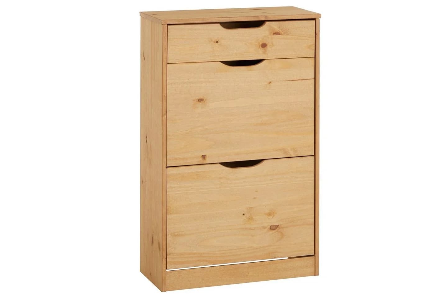 IDIMEX Schuhkipper BASIL Schuhschrank Braun Massivholz