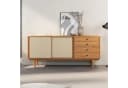 IDIMEX Sideboard SIMONA mit Rattan & 4 Schubladen Eiche-Optik Bild 3
