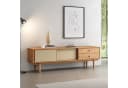 IDIMEX Lowboard SIMONA TV Schrank Eiche Massivholz Rattan Bild 3
